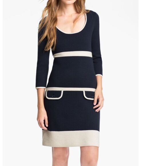 Kate Spade Navy and White Dress - Picture 2 of 8